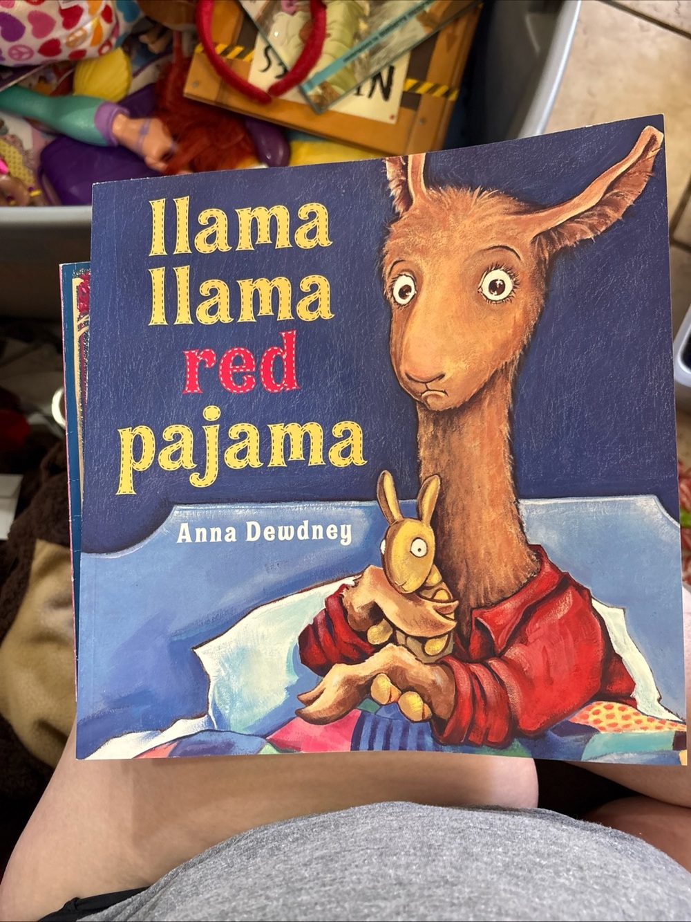 Scholastic Llama Llama Red Pajama Picture Book - Blue and Red Cover